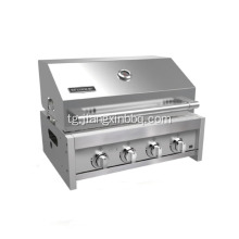 4 Burners дар беруни бино дарунсохташуда газ BBQ Grill